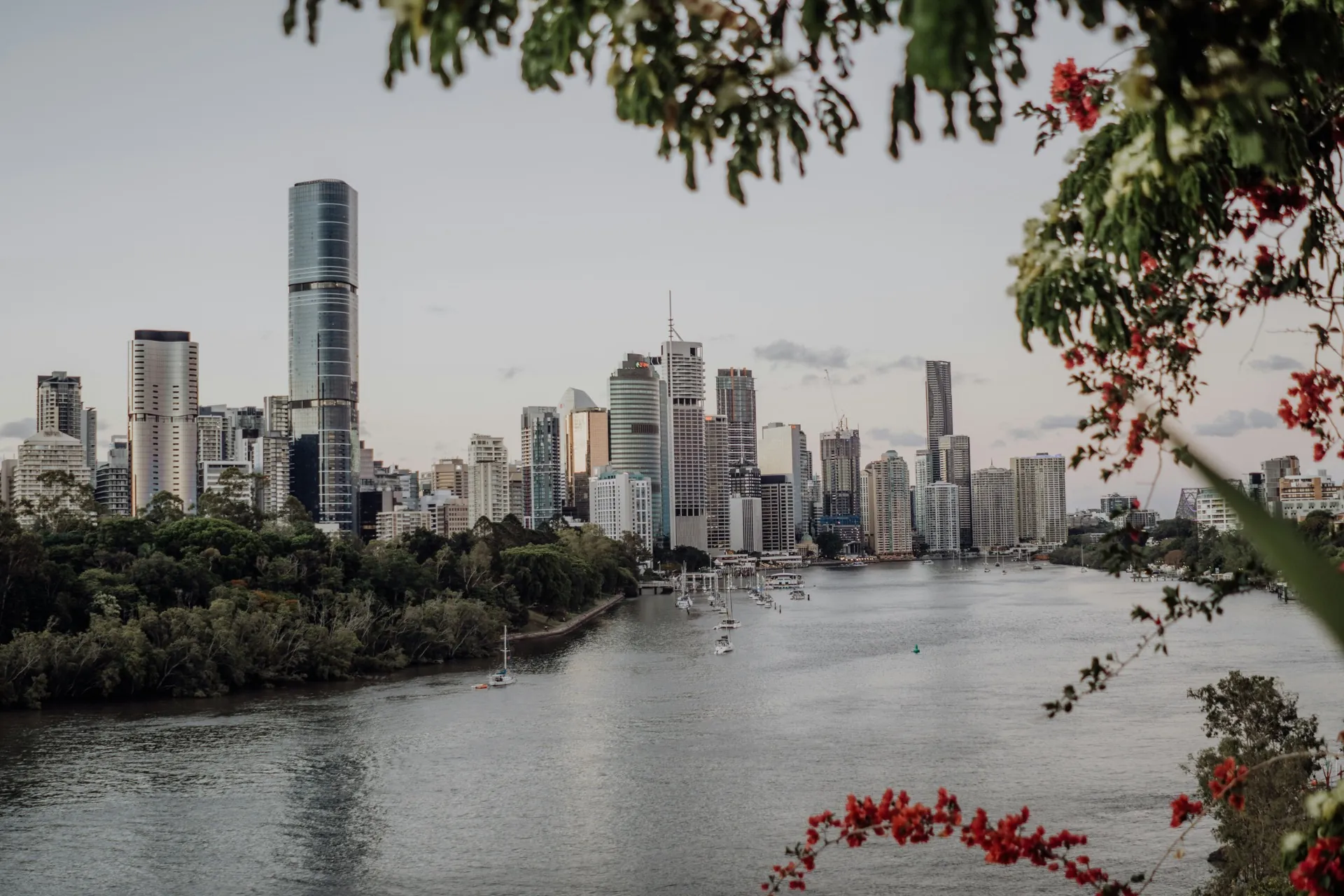 Brisbane River and city skyline