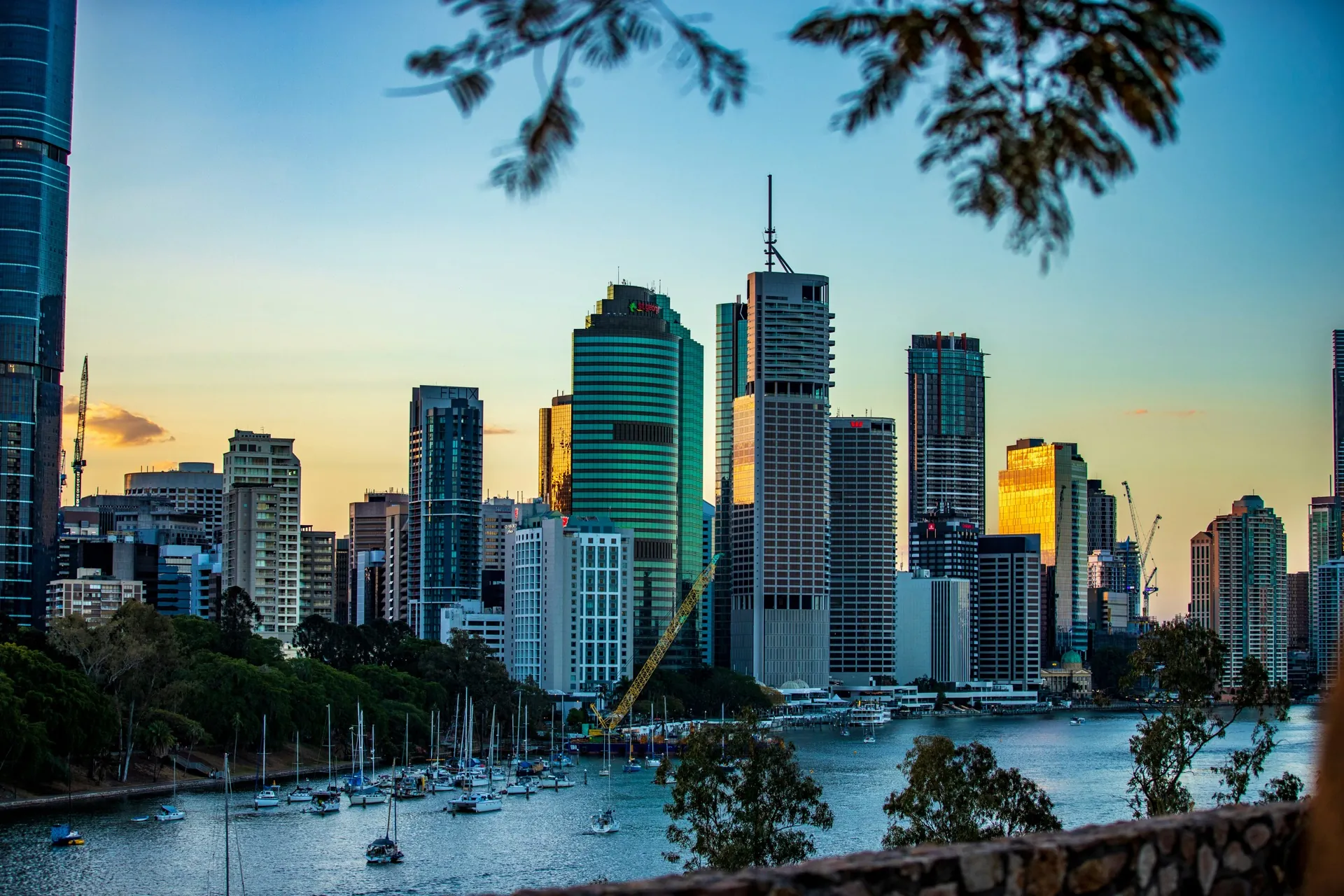 Brisbane River and city landscape